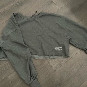 Zara cropped sweatshirt